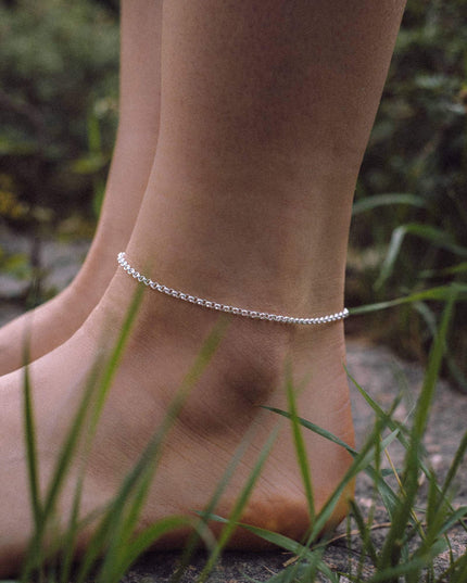 Fußkette Ankerkette DELICATE Silber-2