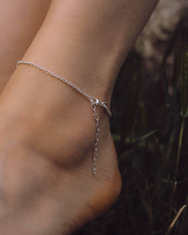 Fußkette Ankerkette DELICATE Silber-1