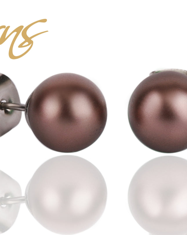 Ohrringe/Ohrstecker Perle CARIE 5818-VELBR 8mm-0
