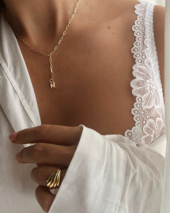 LETTER Y-DROP YLVIE NECKLACE-1